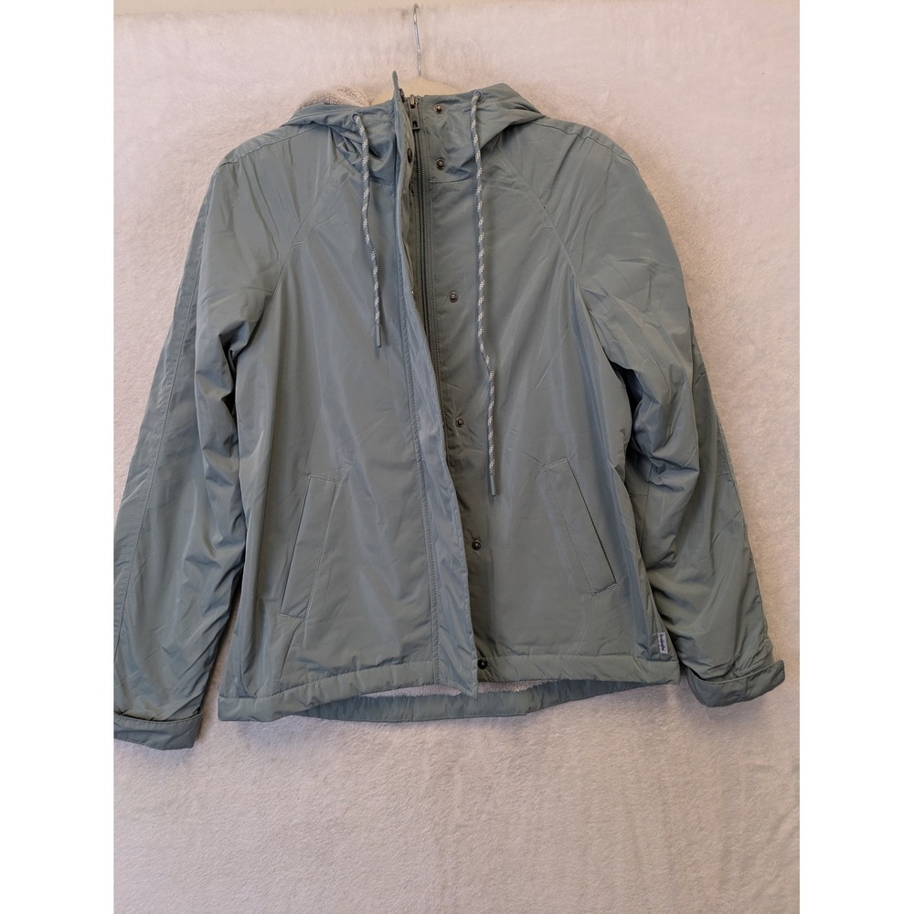 NEW Avalanche Jacket Women's XS Gray Blue Water Resistant Faux Fur Lining Hooded